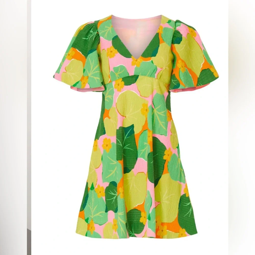 NWT Kate‎ Spade Cucumber Floral Swing Dress Sz 6 $328